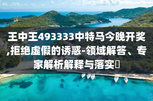 王中王493333中特馬今晚開獎,拒絕虛假的誘惑-領域解答、專家解析解釋與落實?